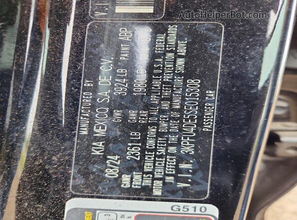 3KPFU4DE5SE015308 2025 KIA K4 Black Вид підкапотного простору