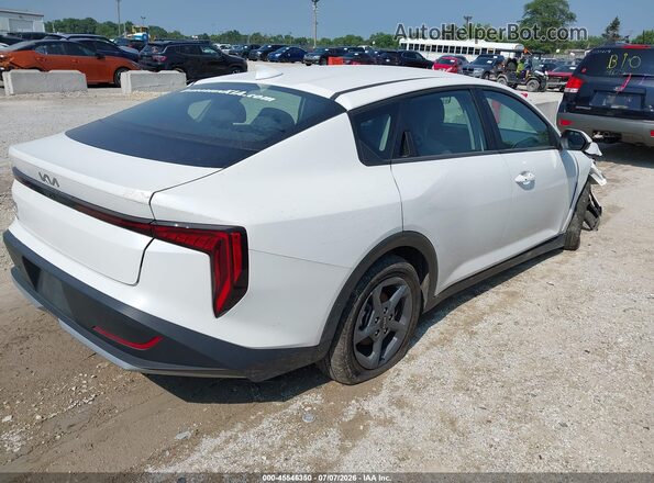 3KPFU4DE5SE123430 2025 KIA K4 White Հետևի աջ