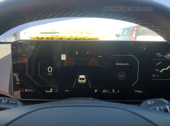 3KPFU4DE9SE126735 2025 KIA K4 Blue Vista del cuadro de instrumentos