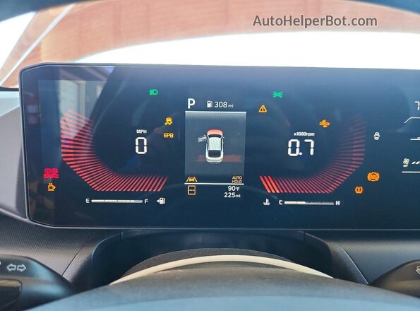 3KPFU4DEXTE299259 2026 KIA K4 Red Vista del cuadro de instrumentos