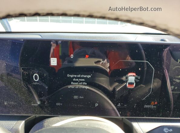 3KPFW4DE0SE080643 2025 KIA K4 Blue Instrument cluster view