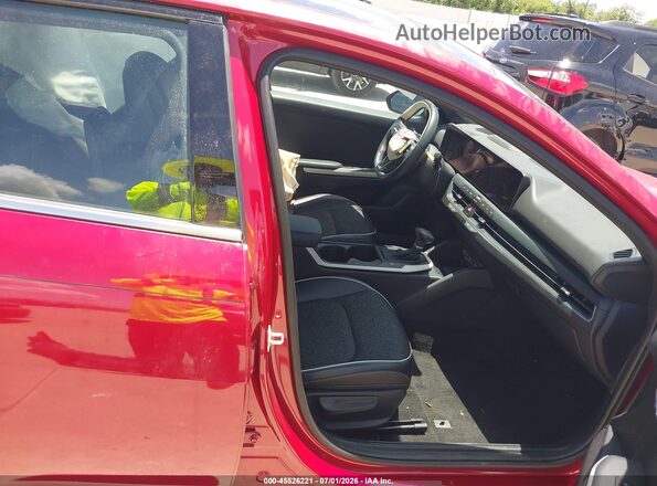 3KPFW4DEXSE070072 2025 KIA K4 Red Սալոնի դիմացի տեսք