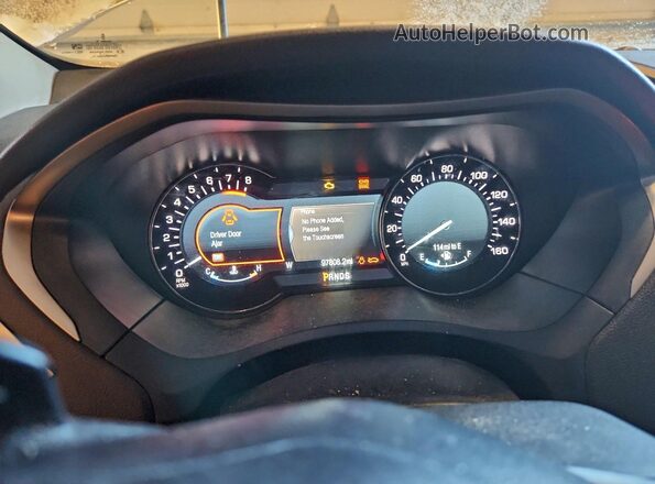 3LN6L2G95GR601735 2016 LINCOLN MKZ Silver ხელსაწყოთა პანელის ხედი