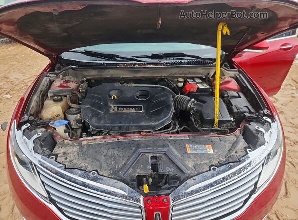 3LN6L2G96GR632704 2016 LINCOLN MKZ Red Widok wnętrza z tyłu