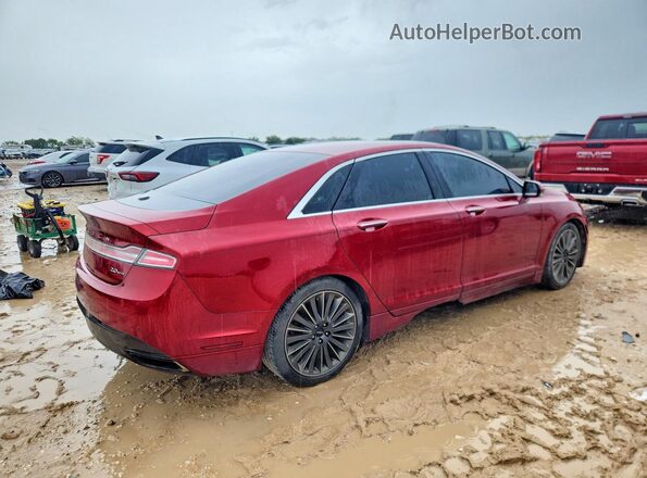 3LN6L2G96GR632704 2016 LINCOLN MKZ Red Tył prawy