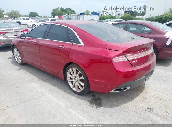 3LN6L2G97GR603390 2016 LINCOLN MKZ Maroon Հետևի ձախ