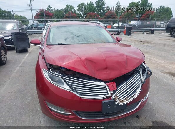 3LN6L2G97GR603390 2016 LINCOLN MKZ Maroon Սարքավորումների վահանակի տեսք