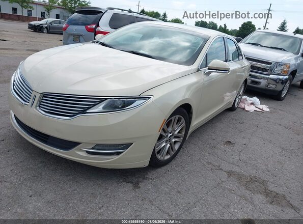 3LN6L2GK3GR607004 2016 LINCOLN MKZ Beige Vista tres cuartos delantera izquierda