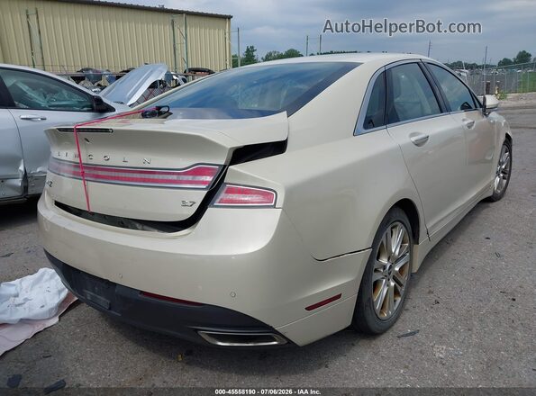 3LN6L2GK3GR607004 2016 LINCOLN MKZ Beige Trasero derecho