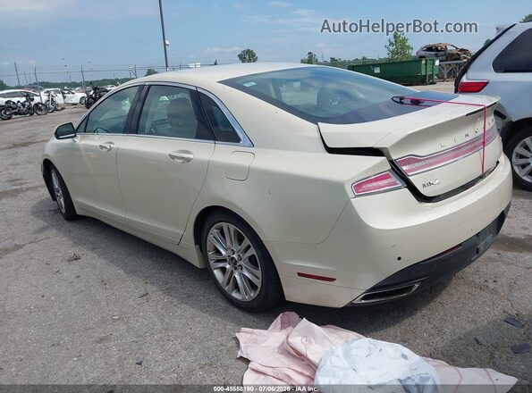 3LN6L2GK3GR607004 2016 LINCOLN MKZ Beige Trasero izquierdo