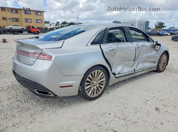 3LN6L2GK3GR608931 2016 LINCOLN MKZ Серебряный Задняя правая четверть