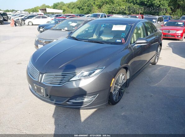 3LN6L2GK9GR623322 2016 LINCOLN MKZ Gray Przód lewy