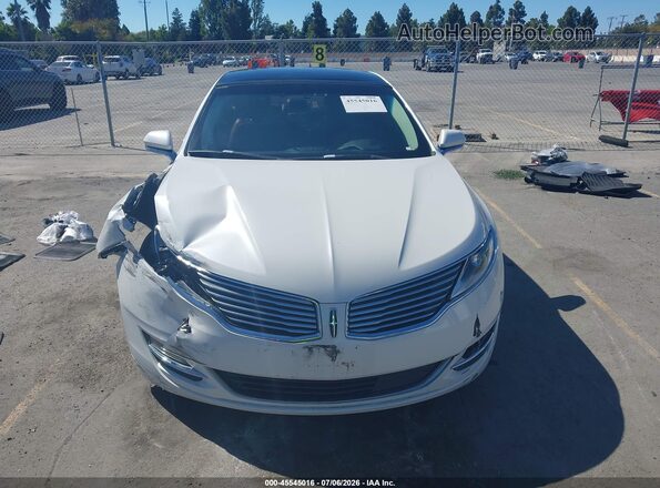 3LN6L2J95GR602876 2016 LINCOLN MKZ White Instrument cluster view