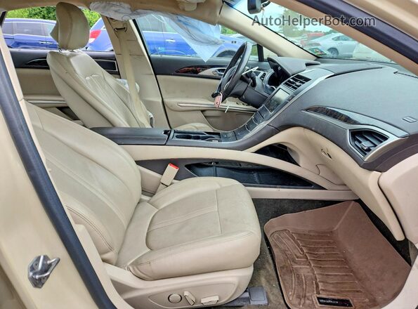 3LN6L2J97GR626774 2016 LINCOLN MKZ Beige წინა სალონის ხედი