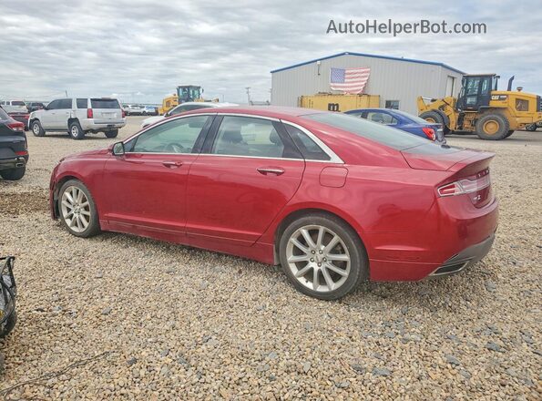 3LN6L2J98GR623687 2016 LINCOLN MKZ Red Rear left