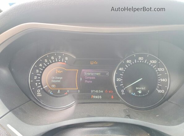 3LN6L2J98GR623687 2016 LINCOLN MKZ Red Instrument cluster view