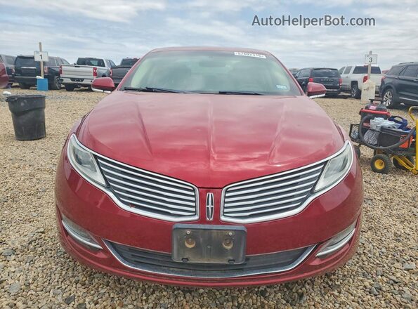 3LN6L2J98GR623687 2016 LINCOLN MKZ Red Front view