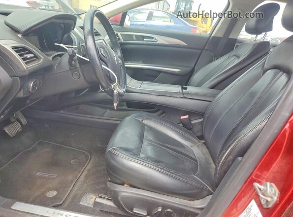 3LN6L2J98GR623687 2016 LINCOLN MKZ Red Front interior view