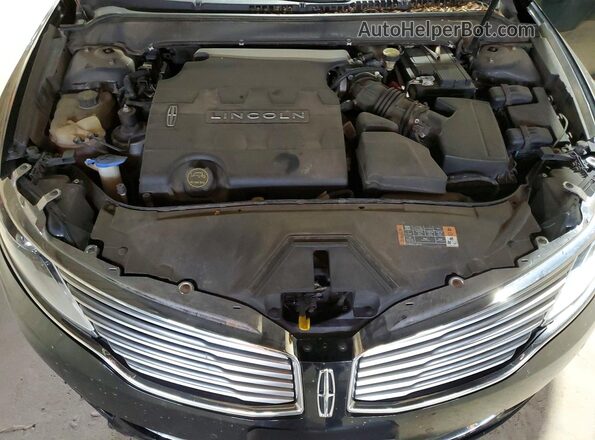 3LN6L2JK7GR617205 2016 LINCOLN MKZ Black უკანა სალონის ხედი