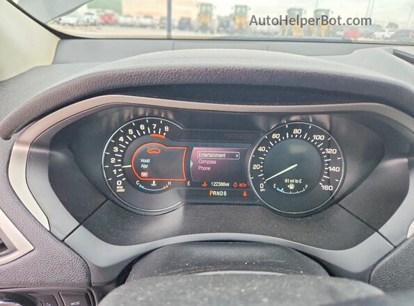 3LN6L2JK8GR602597 2016 LINCOLN MKZ Black Вид щитка приладів