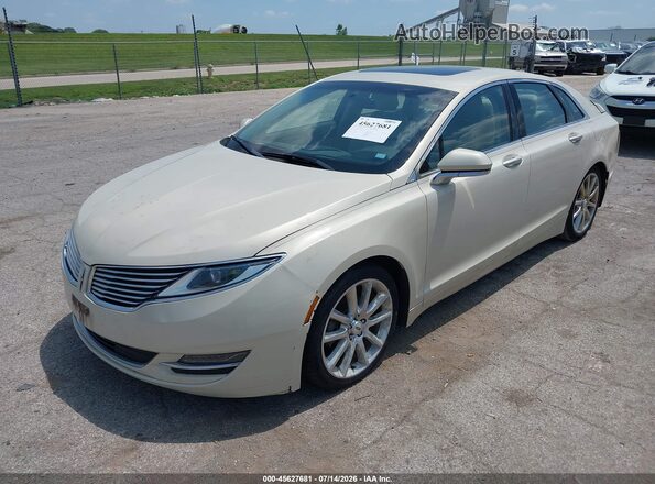 3LN6L2LU0GR612717 2016 LINCOLN MKZ HYBRID Beige Передня ліва чверть