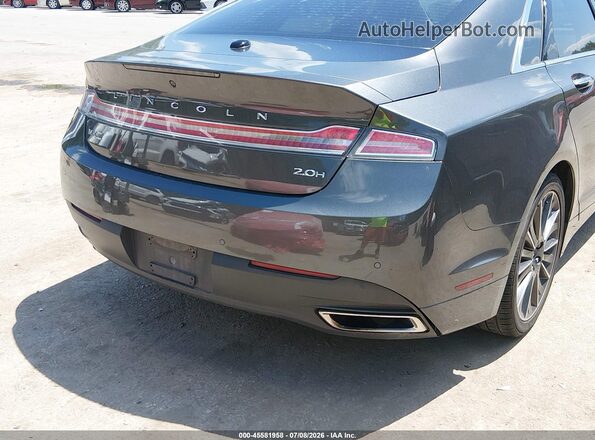 3LN6L2LU6GR623530 2016 LINCOLN MKZ HYBRID Gray Вид задньої частини салону