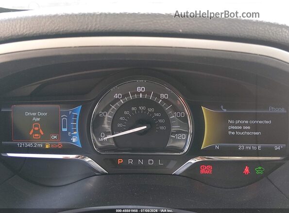 3LN6L2LU6GR623530 2016 LINCOLN MKZ HYBRID Gray Вид задніх сидінь