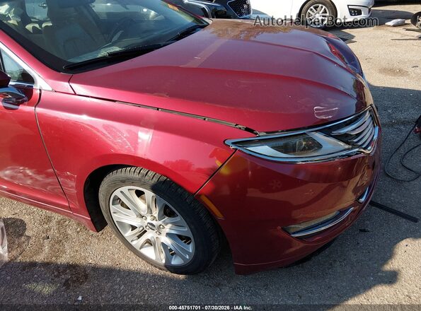 3LN6L2LU6GR628212 2016 LINCOLN MKZ HYBRID Red Vista frontal