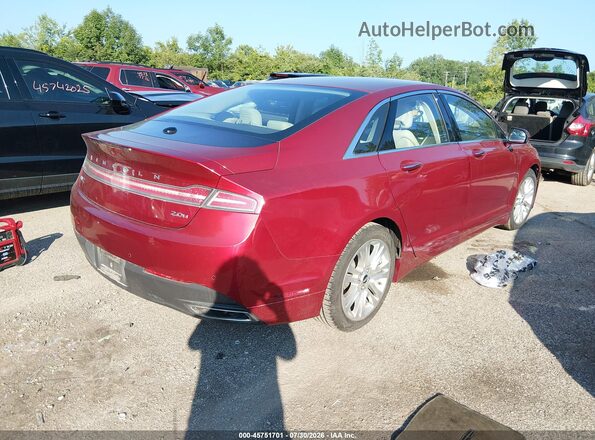 3LN6L2LU6GR628212 2016 LINCOLN MKZ HYBRID Red Trasero derecho