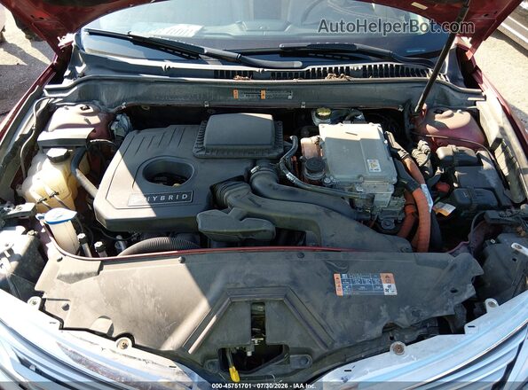 3LN6L2LU6GR628212 2016 LINCOLN MKZ HYBRID Red Vista trasera