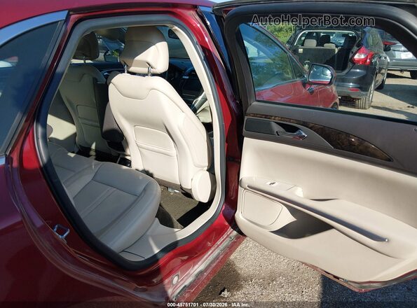 3LN6L2LU6GR628212 2016 LINCOLN MKZ HYBRID Red Vista de la etiqueta del VIN