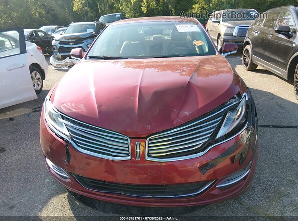 3LN6L2LU6GR628212 2016 LINCOLN MKZ HYBRID Red Vista del salpicadero