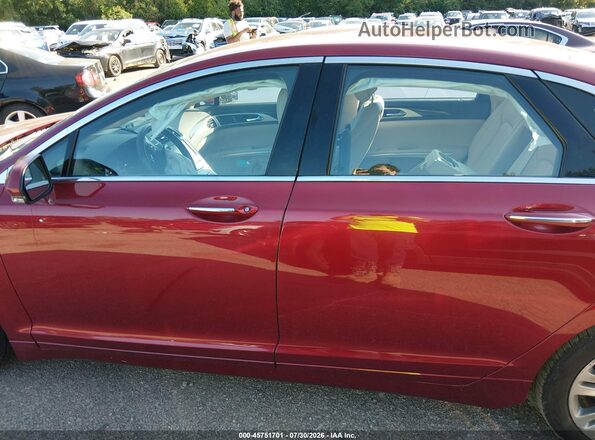 3LN6L2LU6GR628212 2016 LINCOLN MKZ HYBRID Red Vista interior trasera