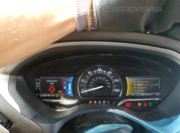 3LN6L2LU7GR619017 2016 LINCOLN MKZ Gray Instrument cluster view