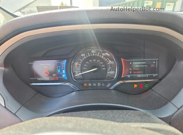 3LN6L2LU7GR620331 2016 LINCOLN MKZ Charcoal Widok zestawu wskaźników