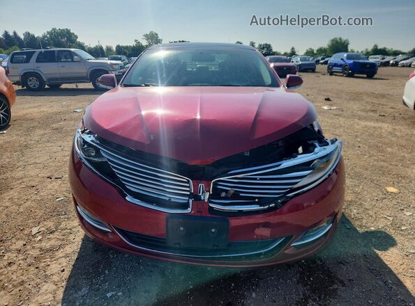 3LN6L2LU7GR631135 2016 LINCOLN MKZ Red Widok z przodu