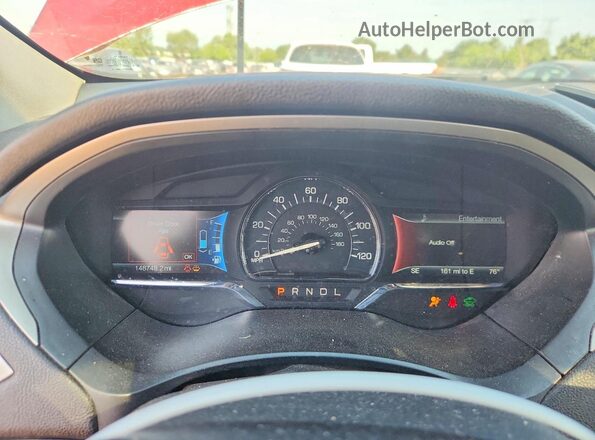 3LN6L2LU7GR631135 2016 LINCOLN MKZ Red Widok zestawu wskaźników