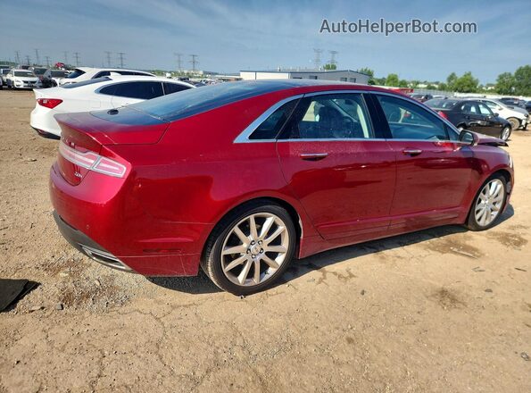 3LN6L2LU7GR631135 2016 LINCOLN MKZ Red Tył prawy