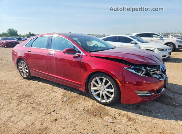 3LN6L2LU7GR631135 2016 LINCOLN MKZ Red Przód prawy