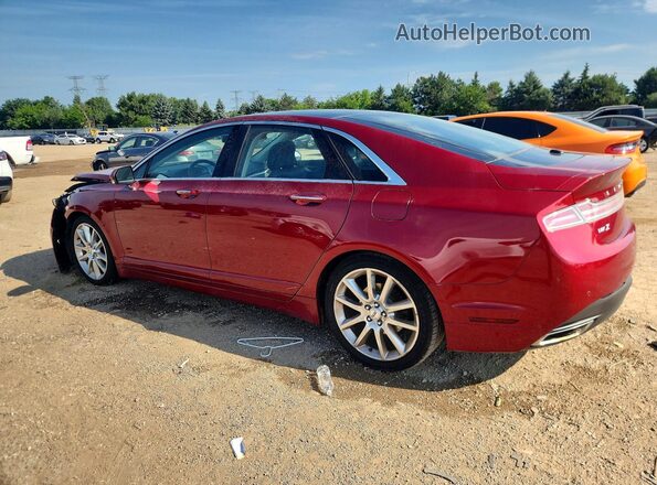 3LN6L2LU7GR631135 2016 LINCOLN MKZ Red Tył lewy