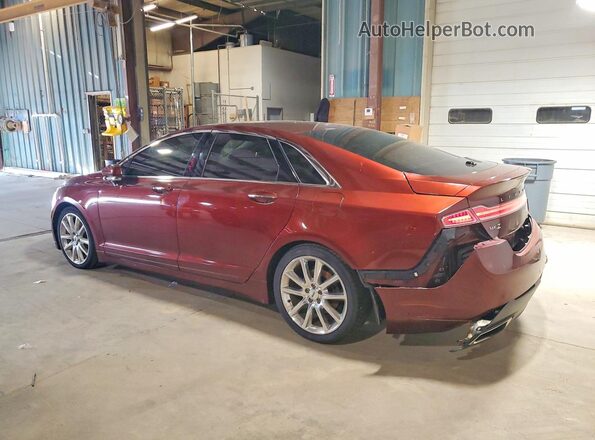 3LN6L2LU9GR601795 2016 LINCOLN MKZ Burgundy Tył lewy