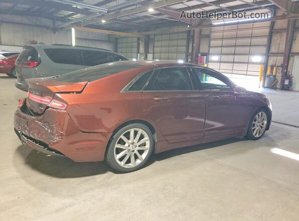 3LN6L2LU9GR601795 2016 LINCOLN MKZ Burgundy Tył prawy