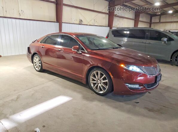 3LN6L2LU9GR601795 2016 LINCOLN MKZ Burgundy Przód prawy