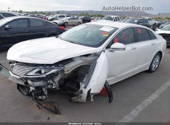 3LN6L2LU9GR622520 2016 LINCOLN MKZ HYBRID White Դիմացի տեսք