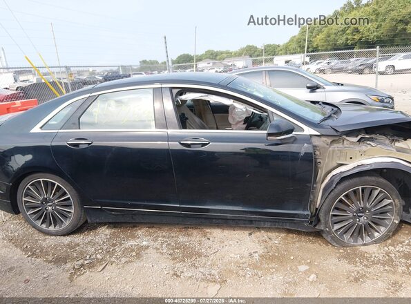 3LN6L2LUXGR624745 2016 LINCOLN MKZ HYBRID Black უკანა სალონის ხედი
