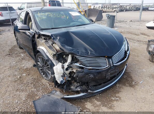 3LN6L2LUXGR624745 2016 LINCOLN MKZ HYBRID Black წინა ხედი