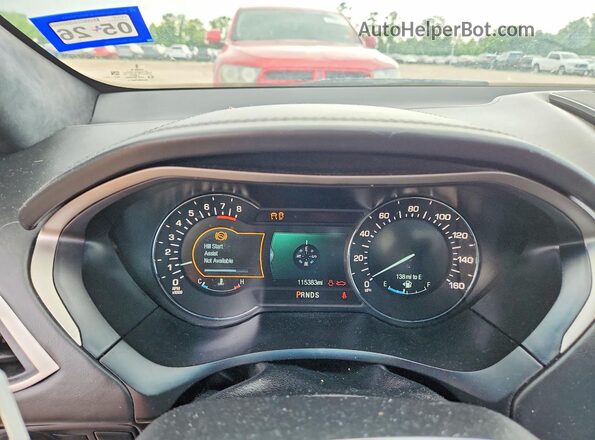 3LN6L2MK5GR623760 2016 LINCOLN MKZ White Вид щитка приладів