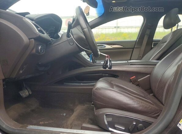 3LN6L2NK9GR608242 2016 LINCOLN MKZ Black Widok wnętrza z przodu