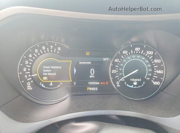 3LN6L2NK9GR608242 2016 LINCOLN MKZ Black Widok zestawu wskaźników