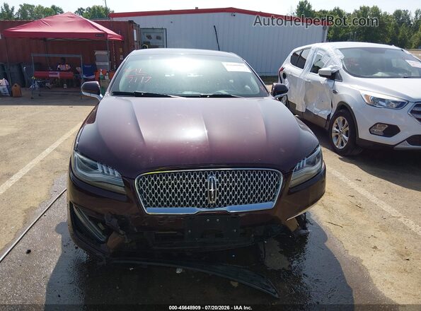 3LN6L5C90HR644176 2017 LINCOLN MKZ Burgundy Rear interior view
